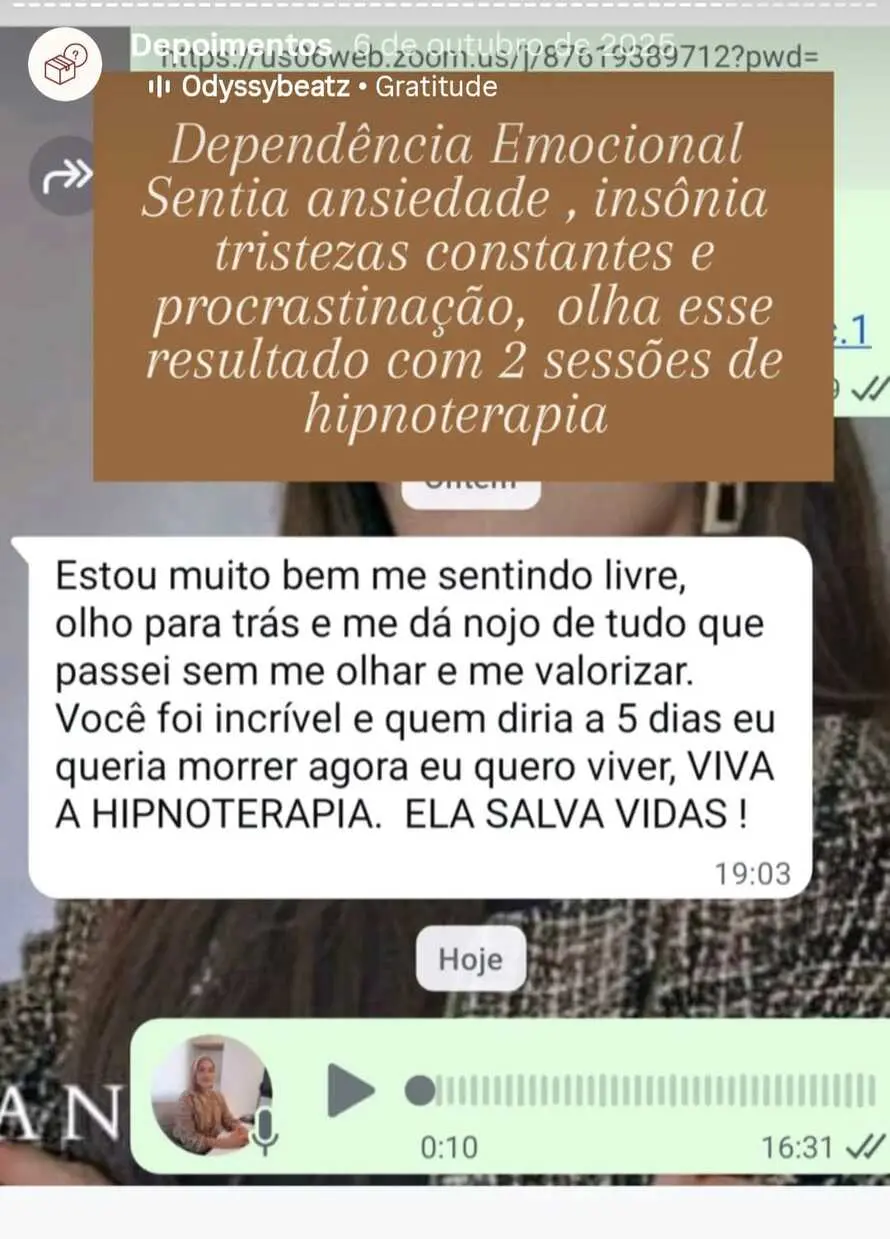 Depoimento de paciente da Raquel Rocha
