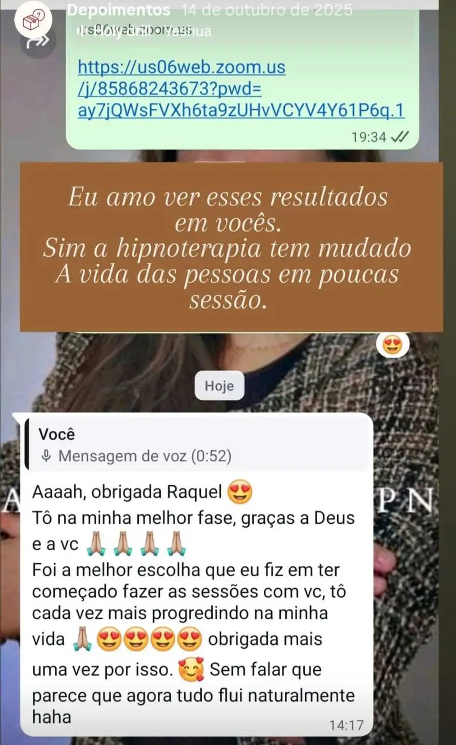 Depoimento de paciente da Raquel Rocha